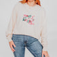 Merry and Bright Embroidered Crewneck