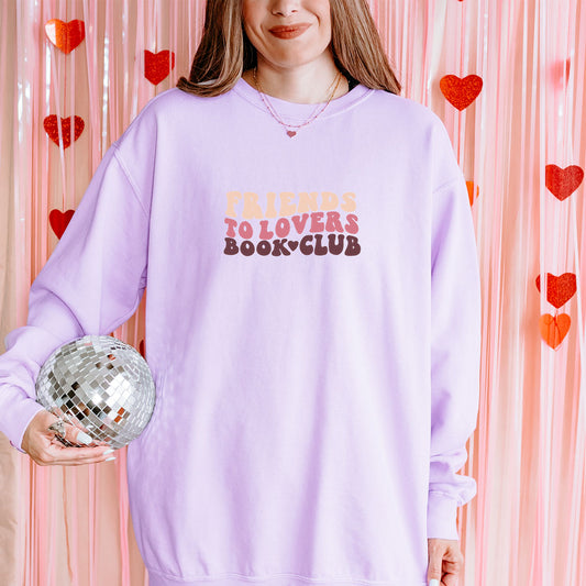 Friends to Lovers Embroidered Crewneck Sweatshirt