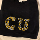 CUSTOM HAND-STITCHED EMBROIDERED floral sweatshirt